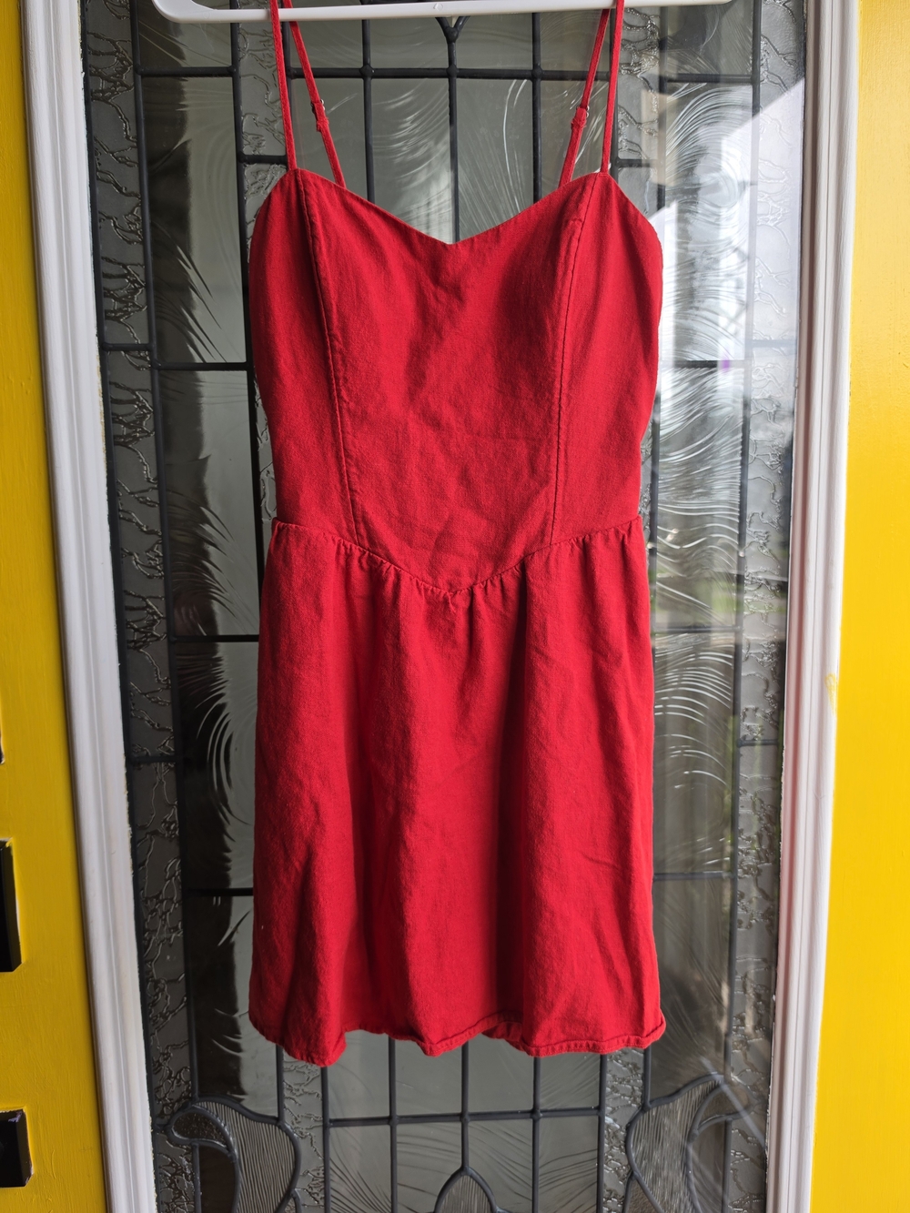 Hollister Red Spaghetti Strap Mini Dress